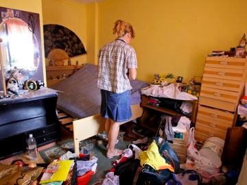 Interior de la vivienda de la pareja rumana