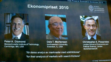 Los tres galardonados con el Nobel de Economía
