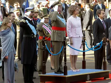 Momento del Desfile del día de la Hispanidad del año pasado Momento del Desfile del día de la Hispanidad del año pasado