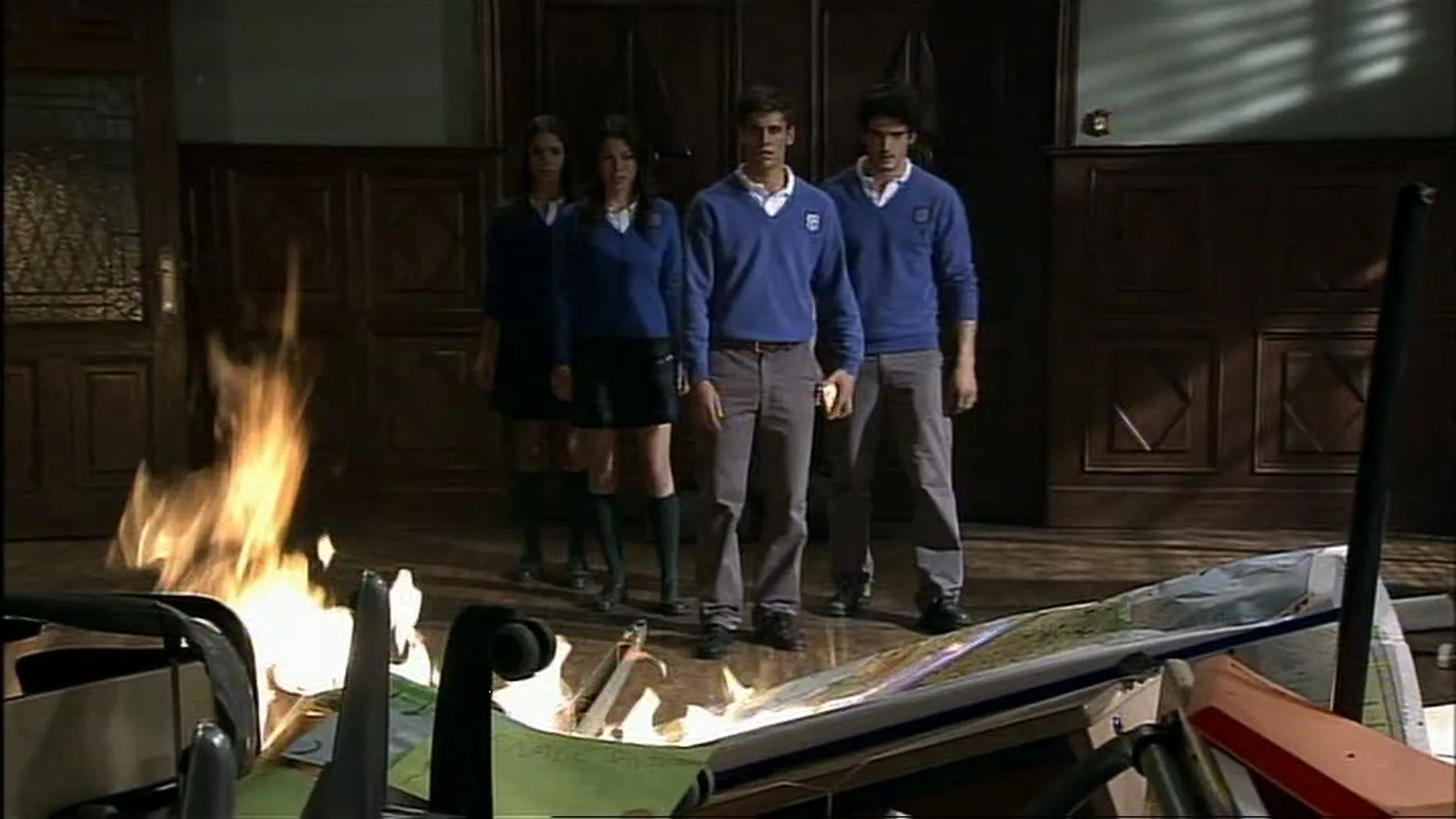 Quema en El Internado