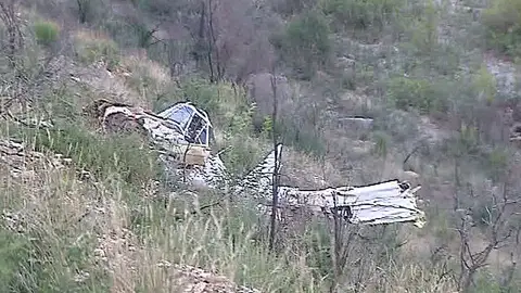 La avioneta accidentada La avioneta accidentada