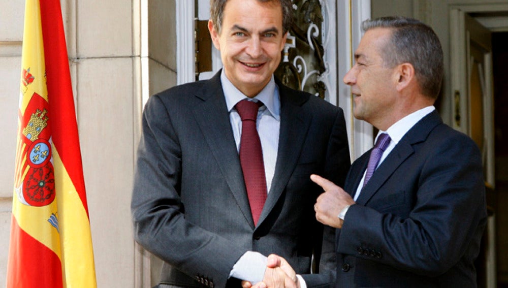 Zapatero y Rivero en La Moncloa