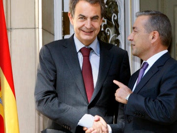 Zapatero y Rivero en La Moncloa