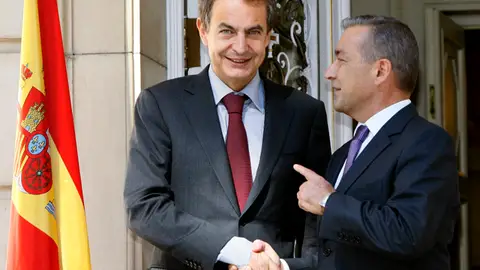 Zapatero y Rivero en La Moncloa Zapatero y Rivero en La Moncloa