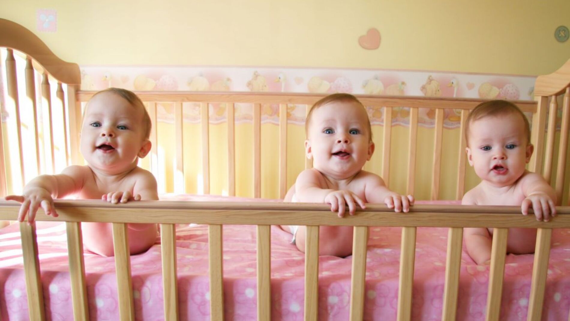 Beb&eacute;s en una cuna