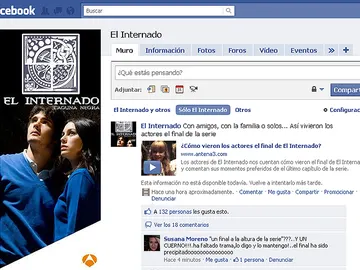 El Internado en facebook El Internado en facebook