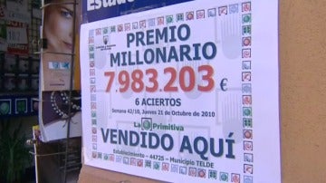 Establecimiento donde han vendido un boleto premiado de la Primitiva