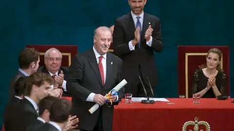 Del Bosque, ovacionado Del Bosque, ovacionado