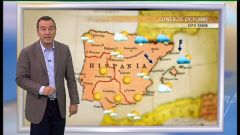 La previsi&oacute;n de El Tiempo (25-10-10),mediodia