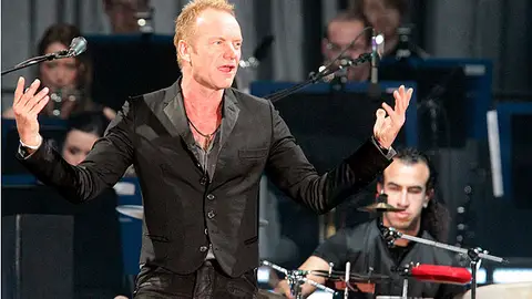 Sting durante el concierto en Bilbao Sting durante el concierto en Bilbao
