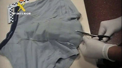 Droga en la ropa interior