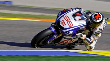 Lorenzo en el circuito de Cheste
