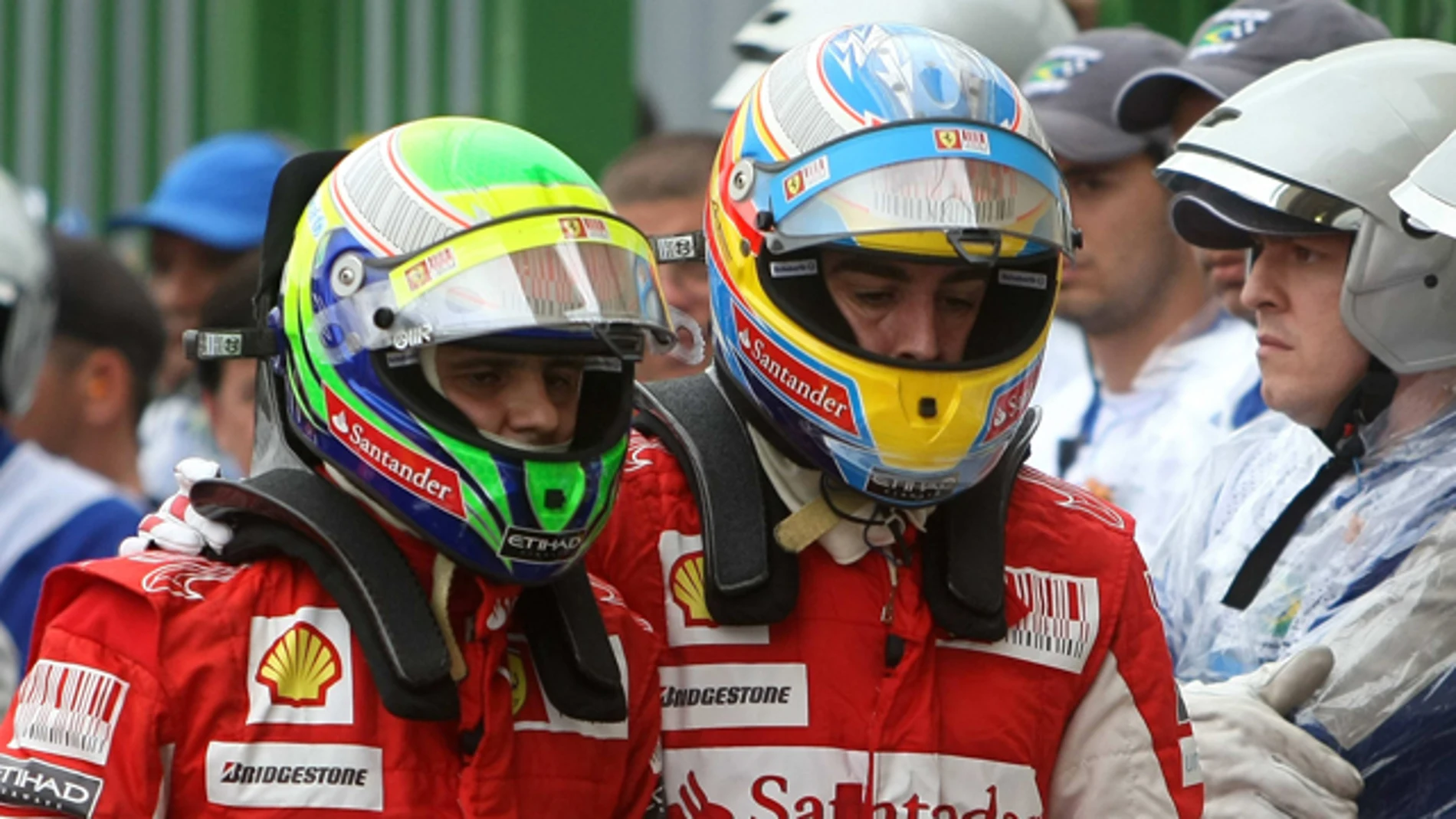 Massa y Alonso en Interlagos