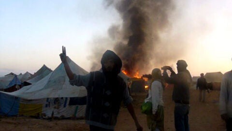 Campamento desmantelado en El Aai&uacute;n
