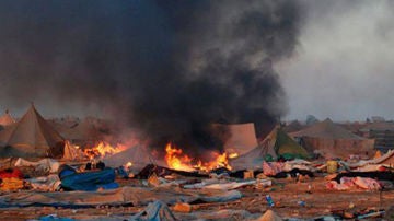 Ataque al campamento saharaui en El Aaiún