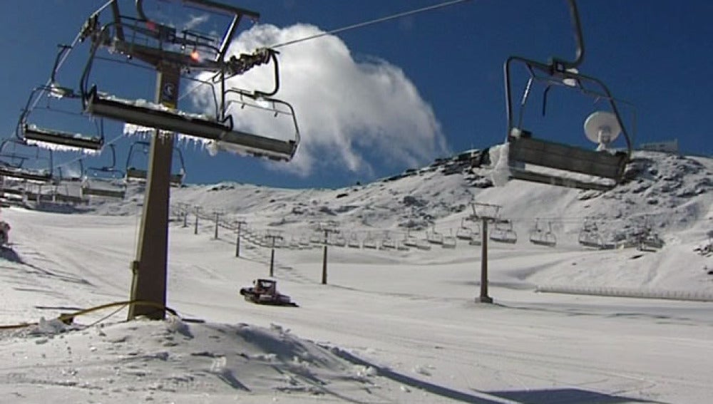 Pista de nieve en Sierra Nevada