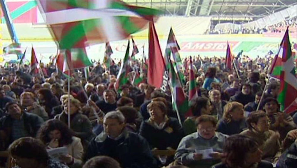 Acto independentista en el País Vasco