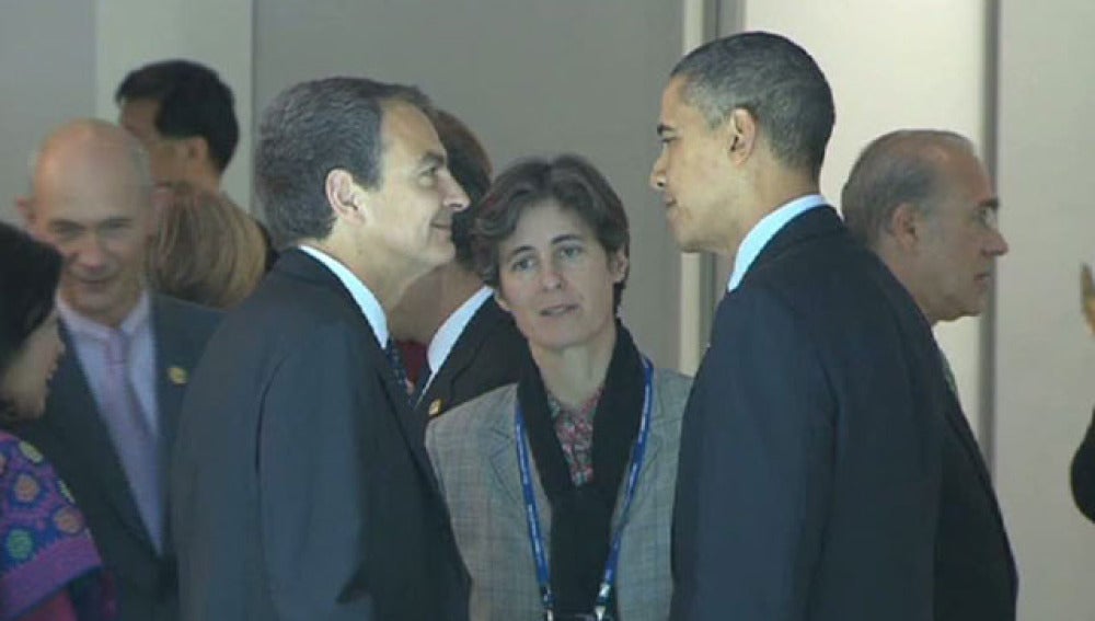 Zapatero y Obama en la cumbre del G20 en Seúl