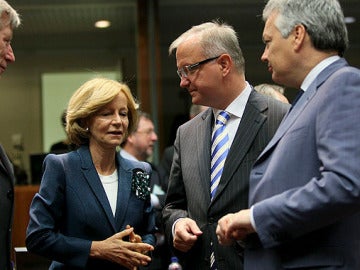 Salgado en la reunión del Ecofin