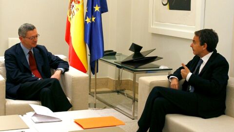 Zapatero se re&uacute;ne con Gallard&oacute;n en Moncloa