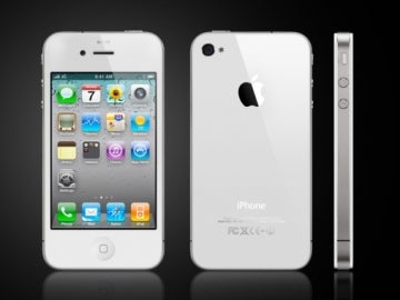 iPhone 4 en blanco