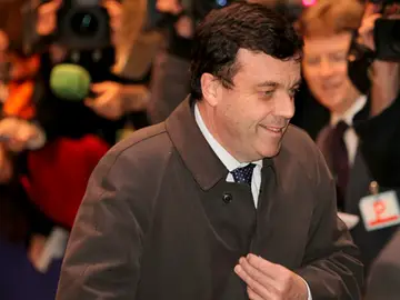 El ministro irlandés de Economía a su llegada a la reunión del Ecofin El ministro irlandés de Economía a su llegada a la reunión del Ecofin