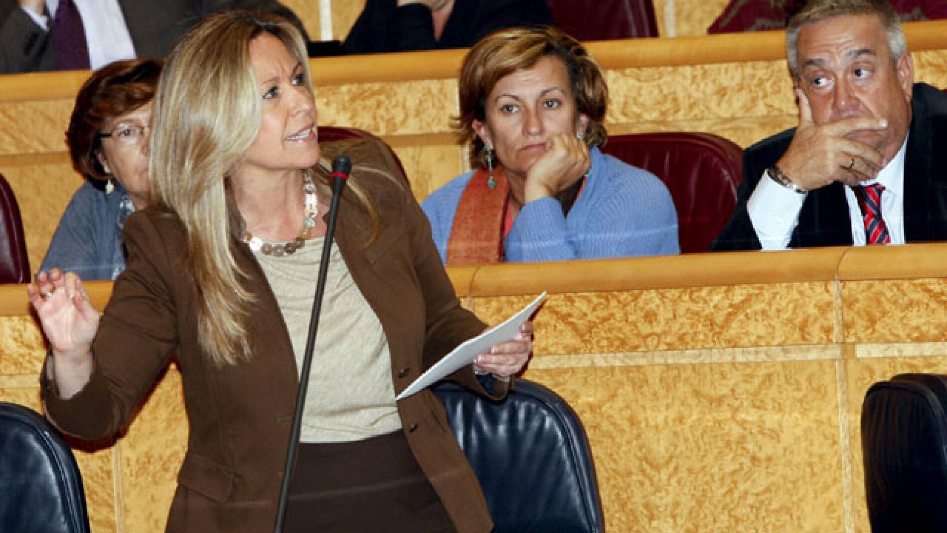 Trinidad Jim&eacute;nez, en el Senado