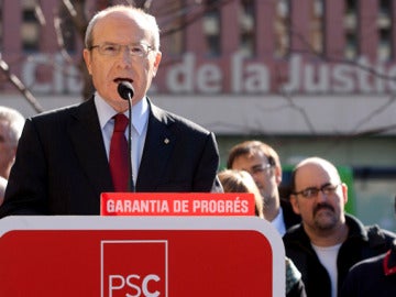 José Montilla en un acto de campaña