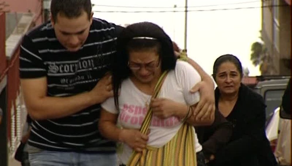 Familiares de la víctima