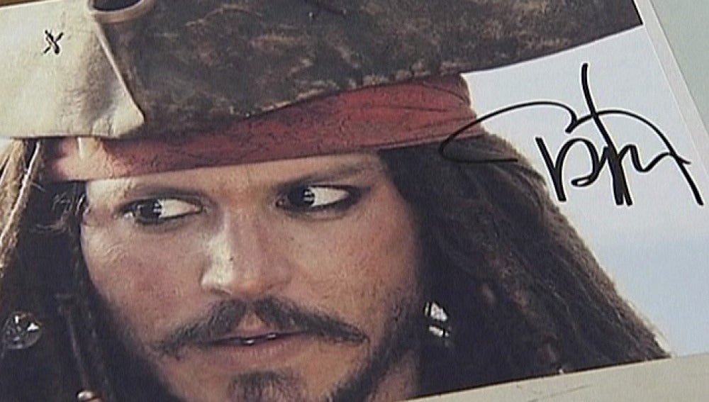 Autógrafo de Johnny Depp