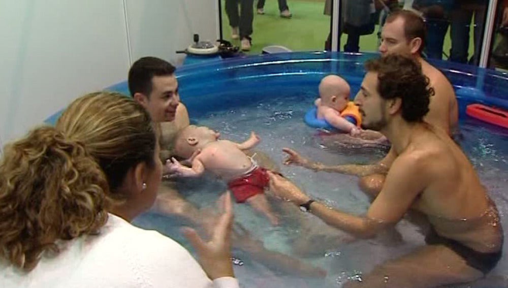 Bebés en el agua