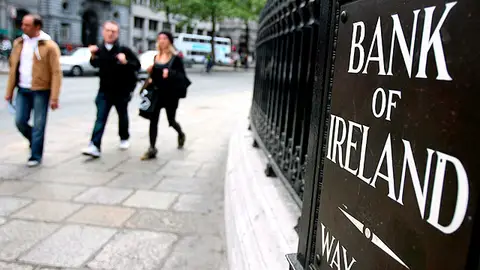 Fachada del Banco de Irlanda en Dublín Fachada del Banco de Irlanda en Dublín