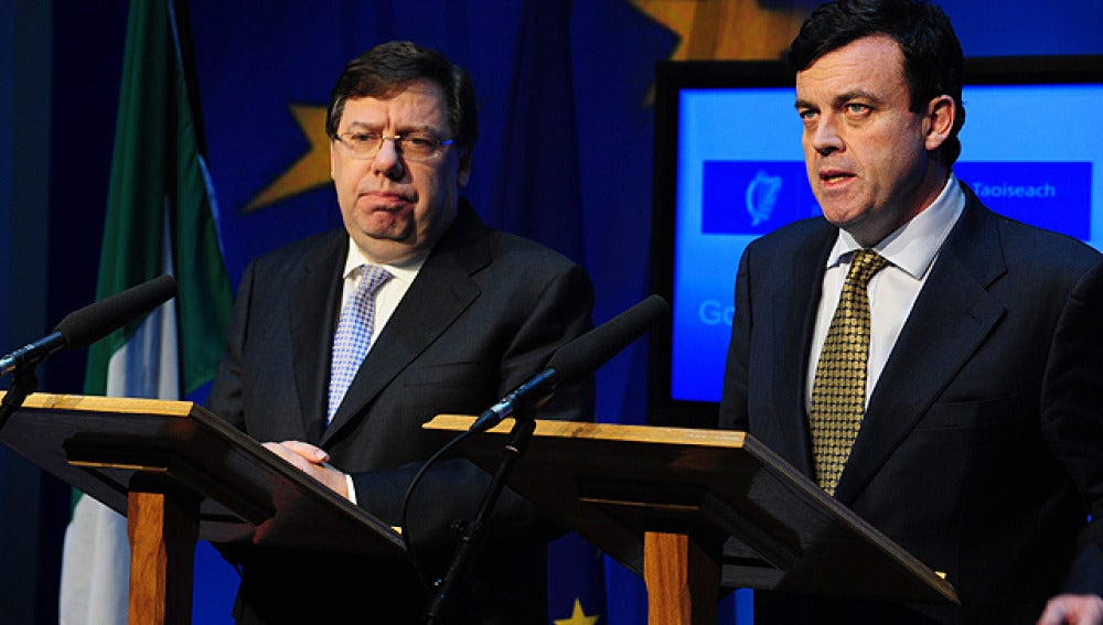 Brian Cowen y Brian Lenihan