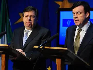 Brian Cowen y Brian Lenihan Brian Cowen y Brian Lenihan