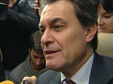 Artur Mas, con el Barça