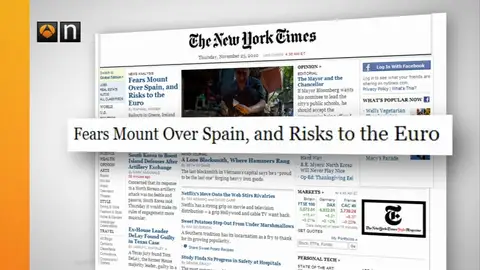 Portada de 'The New York Times' Portada de 'The New York Times'