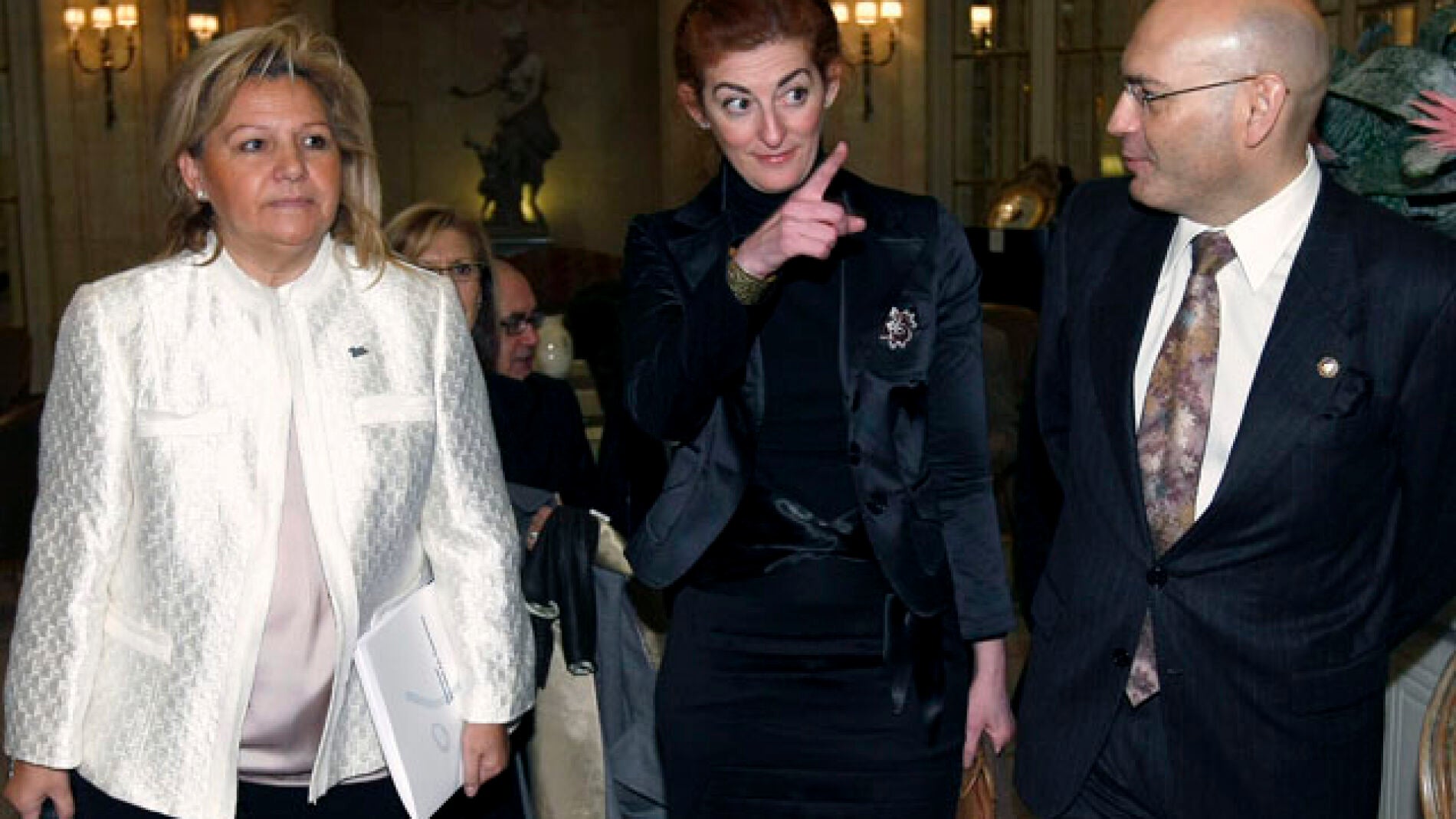 &Aacute;ngeles Pedraza, Maite Pagazaurturdua y Javier G&oacute;mez Berm&uacute;dez