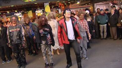A ritmo de zombies en la Boquería