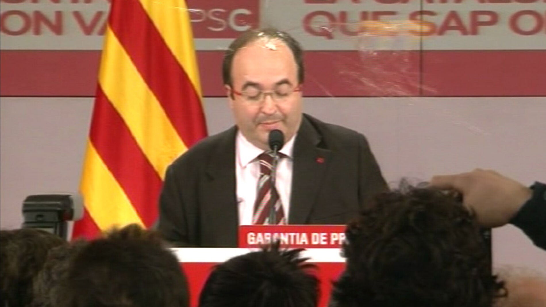 Huevazo al portavoz del PSC
