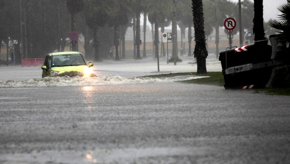 Fuertes lluvias en Cádiz