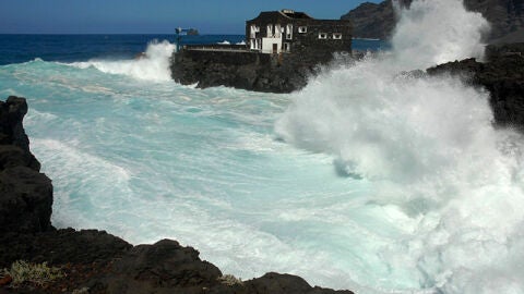Fuerte temporal de viento en Canarias