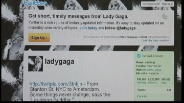 Página de twitter de Lady Gaga