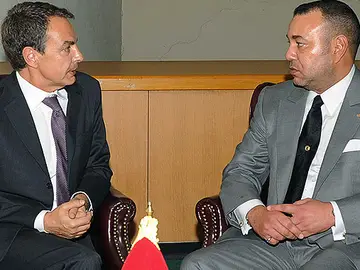 Zapatero y Mohammed VI en la ONU Zapatero y Mohammed VI en la ONU