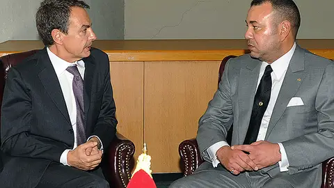 Zapatero y Mohammed VI en la ONU Zapatero y Mohammed VI en la ONU