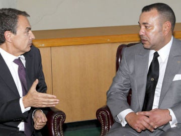 Zapatero y Mohamed VI en una imagen de archivo Zapatero y Mohamed VI en una imagen de archivo