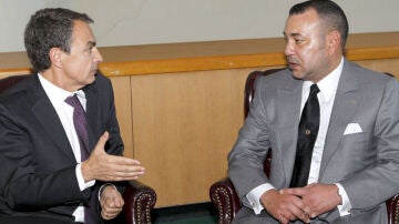 Zapatero y Mohamed VI en una imagen de archivo