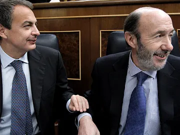 Zapatero y Rubalcaba en el Congreso Zapatero y Rubalcaba en el Congreso