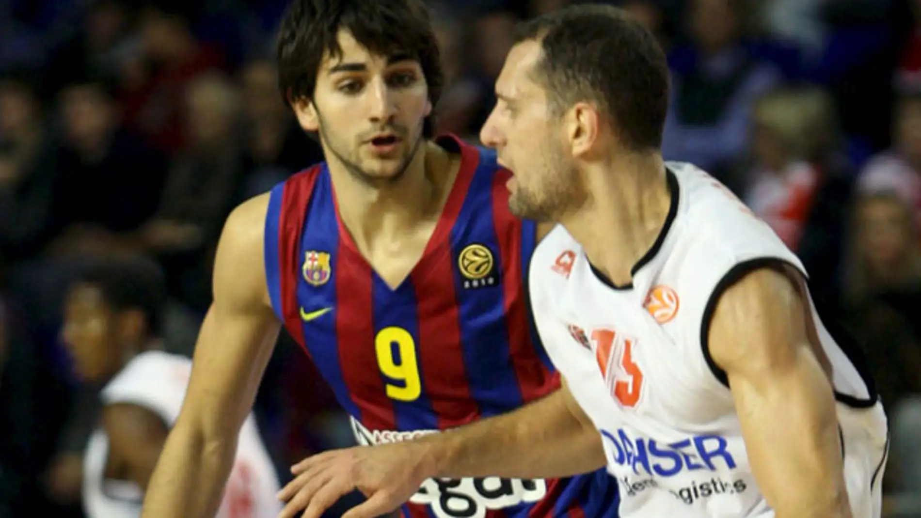 Ricky Rubio en el partido de Euroliga ante el  Cholet