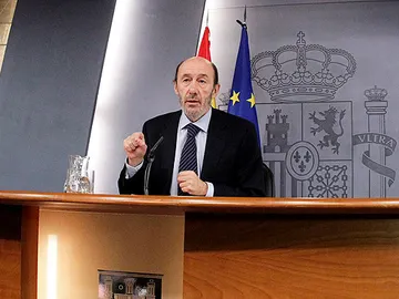 Comparecencia en Moncloa de Alfredo Pérez Rubalcaba Comparecencia en Moncloa de Alfredo Pérez Rubalcaba