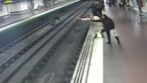 Evita un accidente en el Metro de Madrid